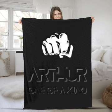 Discover Arthur Name One of a Kind Birthday Anniversary Fleece Blankets