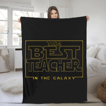 Discover The best teacher in the galaxy Fleece Blankets