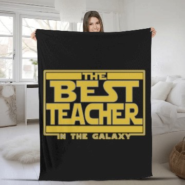 Discover The best teacher in the galaxy Fleece Blankets