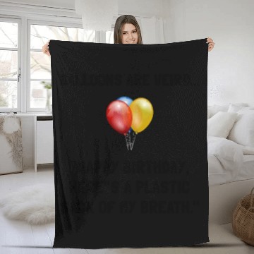 Discover Balloons Weird Funny Fleece Blankets