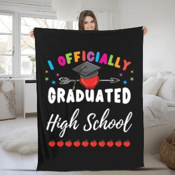 Discover I Officially Graduated High School Fleece Blankets
