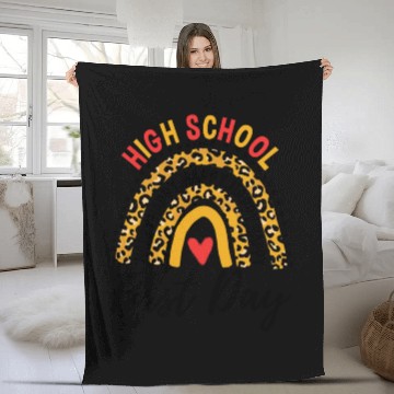 Discover Rainbow First Day Of School High School Teacher Fleece Blankets