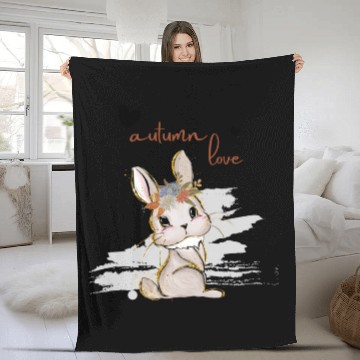 Discover Leaf Autumn Tree Orange Fall Leaves Season Fleece Blankets