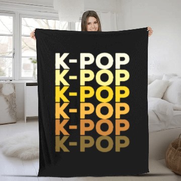 Discover K-POP gold repetition from WhatTheKpop Fleece Blankets