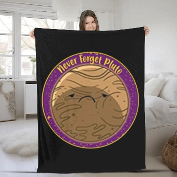 Discover galaxy never school Fleece Blankets