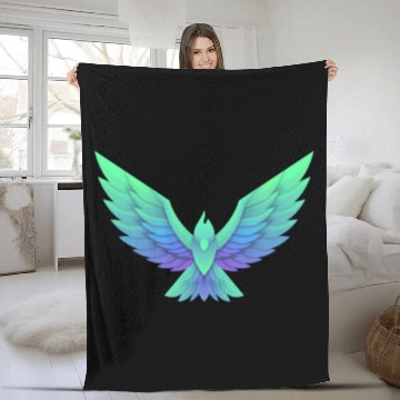 Discover Bird Fleece Blankets