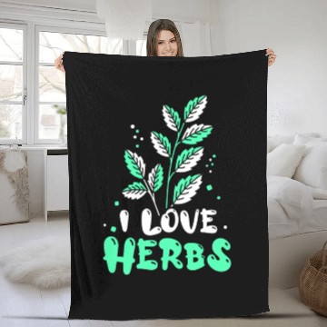 Discover I Love Herbs Herbalism Herbalist Herb Gardening Fleece Blankets