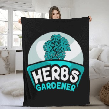 Discover Herbs Gardener Herbalism Herb Herbalist Gardening Fleece Blankets