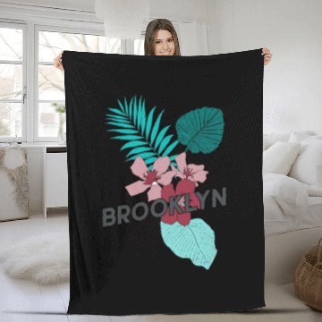 Discover Hawaiian tropical flowers Fleece Blankets