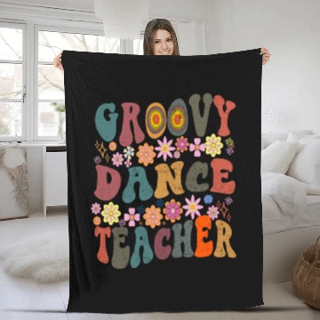 Discover Groovy dance Teacher retro Back To School Fleece Blankets
