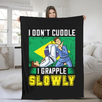 Discover Brazilian Jiu Jitsu Sarcastic Quote MMA BJJ Fleece Blankets