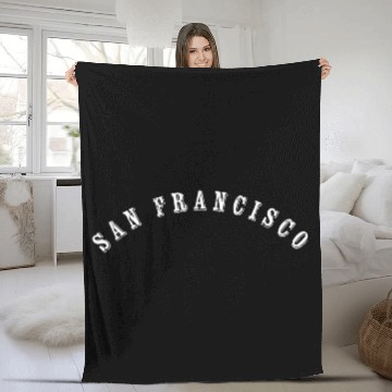 Discover San Francisco Sf California Men Women Fleece Blankets