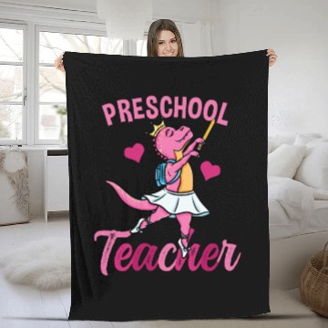 Discover Preschool Teacher Ballet Back To School Girls Fleece Blankets