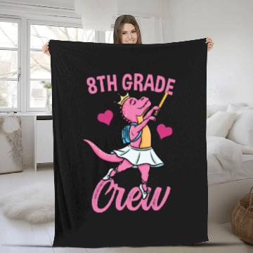 Discover 8th Grade Crew Ballet Back To School Girls Fleece Blankets