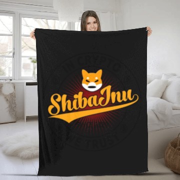 Discover Shiba Inu Coin In Crypto We Trust Trading And Mini Fleece Blankets