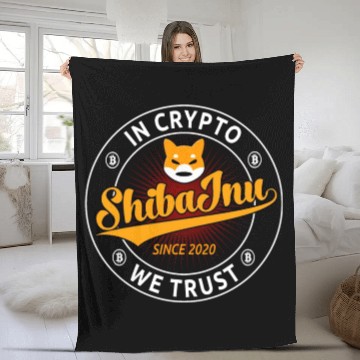 Discover Shiba Inu Coin In Crypto We Trust Trading And Mini Fleece Blankets