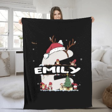 Discover Emily Christmas - Emily Name funny Xmas Fleece Blankets