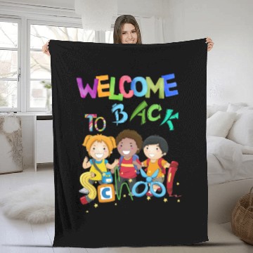 Discover Welcome back to school Fleece Blankets