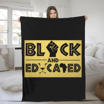 Discover Black and Educated Black History Month Fleece Blankets