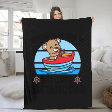 Discover Sailing Sailboat Boating Kid Child Yacht Boat Fleece Blankets