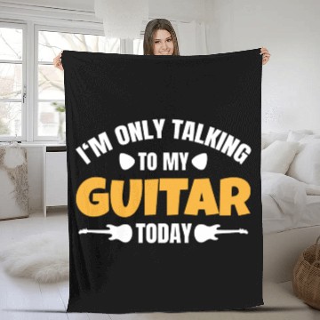 Discover Guitar Player Teacher Lover Guitarist Funny Saying Fleece Blankets
