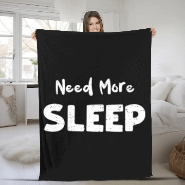Discover Need More Sleep - Elephants Fleece Blankets