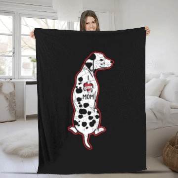 Discover Spot Squad Dalmatian Owner Dog Lover Mothers Day Fleece Blankets