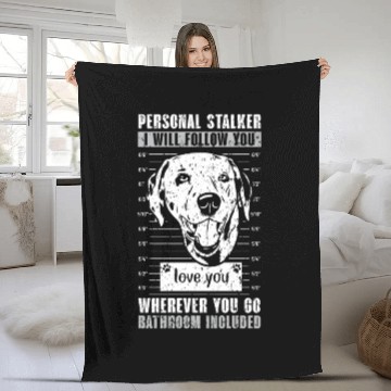 Discover Spot Squad Paw Love Puppy Breeder Dalmatian Dog Fleece Blankets