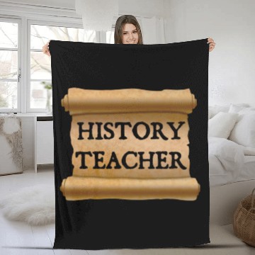 Discover History Teacher Fleece Blankets