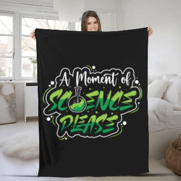 Discover Chemistry Science Physics Research Nerd Humor Fleece Blankets