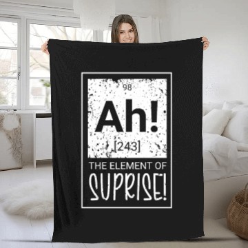 Discover Chemistry Science Physics Research Nerd Humor Fleece Blankets