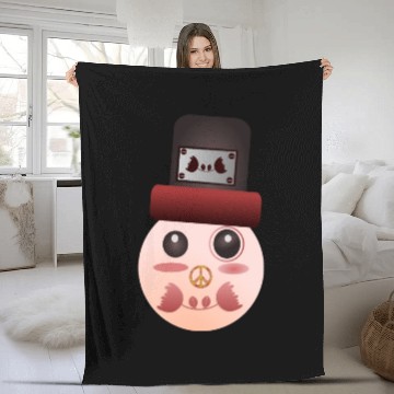 Discover Psychedelic peace man Fleece Blankets