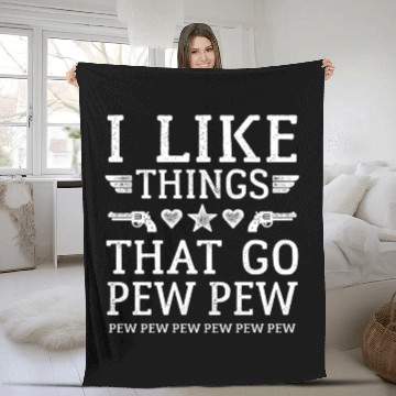 Discover Funny Gun Lover Fleece Blankets
