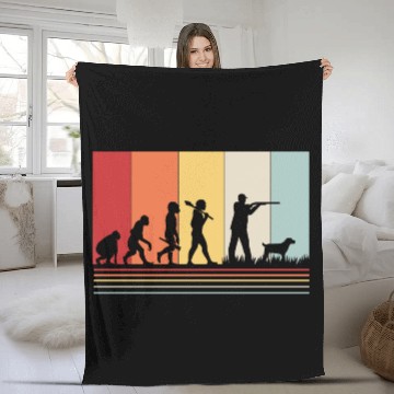 Discover Deer Hunter Evolution Retro Hunting Fleece Blankets
