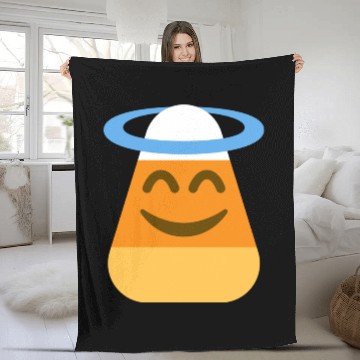 Discover Angel Candy Corn Halloween Costume Fleece Blankets