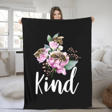 Discover Bee Kind Save The Bees Earth Day Fleece Blankets