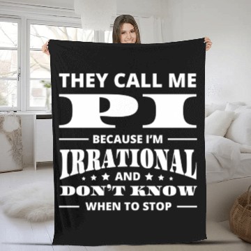Discover Funny Pi Day Fleece Blankets