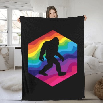 Discover LGBT Gay Lesbian Pride Flag Funny Pride Month Fleece Blankets