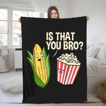 Discover Is That You Bro Popcorn for Popcorn Lover Fleece Blankets