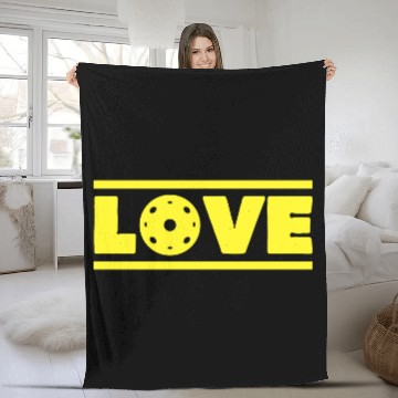 Discover Pickleball Love Matching Retro Vintage Cute Pickle Fleece Blankets