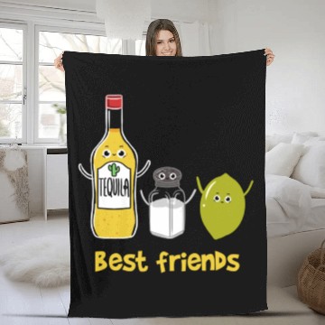 Discover Tequila Best friends for Tequila Lover Fleece Blankets