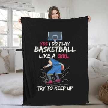 Discover Basketballer Basketball Player Gift Fleece Blankets