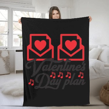 Discover Valentine Party Plan Fleece Blankets