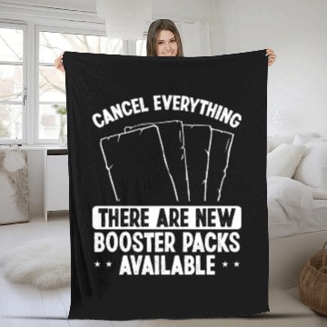 Discover Trading Card Game Collector TCG Wizard Card Fleece Blankets