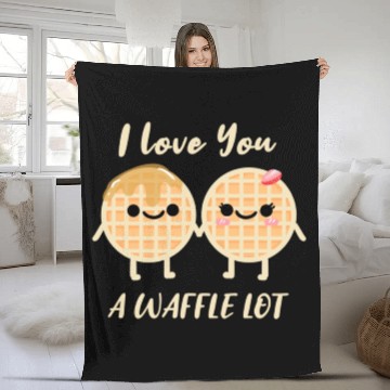 Discover I Love A Waffle Lot For Waffle Lover Fleece Blankets