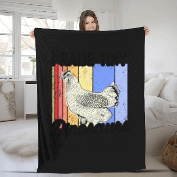 Discover Chicken Farmer Quote Gift Idea Fleece Blankets