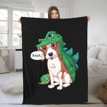 Discover Beagle Dragon Dinosaur Halloween Fleece Blankets