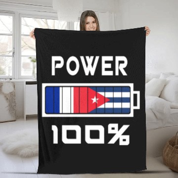 Discover France and Cuba power 100% Fleece Blankets