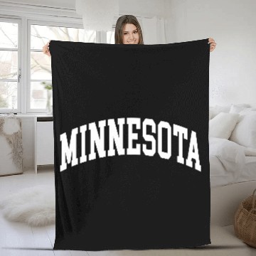 Discover Minnesota Fleece Blankets