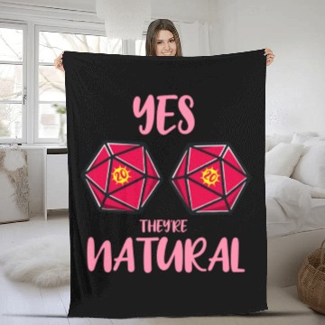 Discover Yes They re Natural For Tabletop Game Lover Fleece Blankets